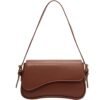 Shoulder Bag for Women Y2K Trendy Purse Vegan Leather Hobo Handbags Clutch Saddle Bag with 2 Removable Strap