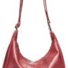 61CRv2sF3BL._AC_SL1500.jpg Hobo Bags for Women, Ultra Soft Foldable Vegan Leather Shoulder Handbag, Stylish Slouchy Tote Purses