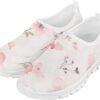 Fashionable Slip On White Shoes Girls Flexible Breathable Safe Walking Barefoot Casual Indoor Daily Sneakers for Kids