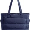 Tote Bag for Women, Lightweight Puffy Tote Bag with Compartments Shoulder Bag Handbag for Travel, Work, Gym