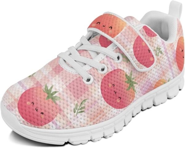 Girls' Sneakers Lace-Up Shoes for Kids Girls Funny Running Shoes Kids Stitch Fashionable Design Tennis Sneakers