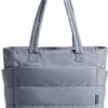 Tote Bag for Women, Lightweight Puffy Tote Bag with Compartments Shoulder Bag Handbag for Travel, Work, Gym