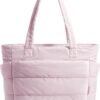 Tote Bag for Women, Lightweight Puffy Tote Bag with Compartments Shoulder Bag Handbag for Travel, Work, Gym