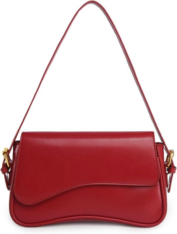 PU Leather Tote Bag for Women with 2 Removable Straps and Zipper Closure