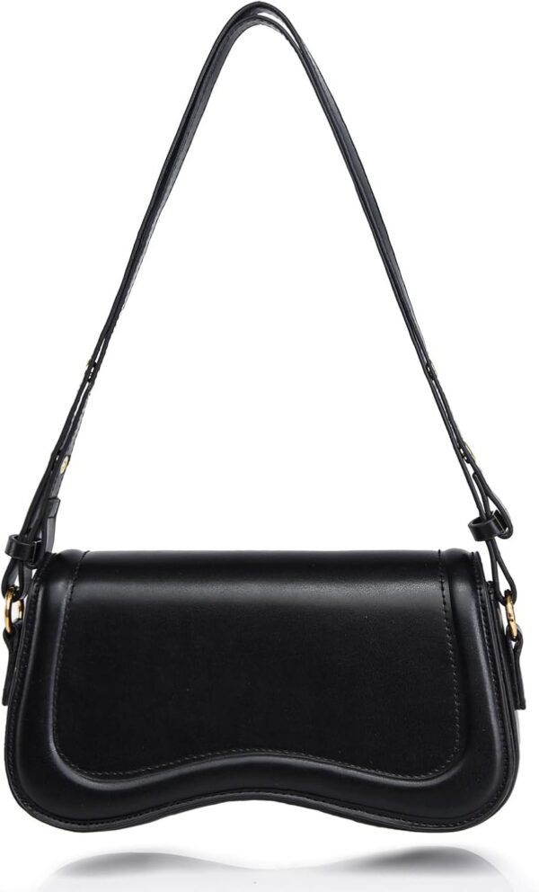 PU Leather Tote Bag for Women with 2 Removable Straps and Zipper Closure