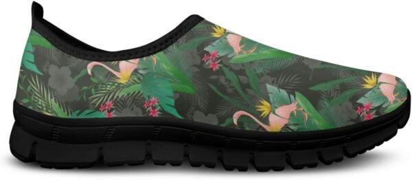 61pKtuSklSL._AC_SL1500 Boho Lightweight Slip On Walking Shoes for Women Breathable Round Toe Women Cute Loafer Shoes No Laces Flat Barefoot