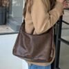 710xIQThZSL._AC_SL1500.jpg Hobo Bags for Women, Ultra Soft Foldable Vegan Leather Shoulder Handbag, Stylish Slouchy Tote Purses