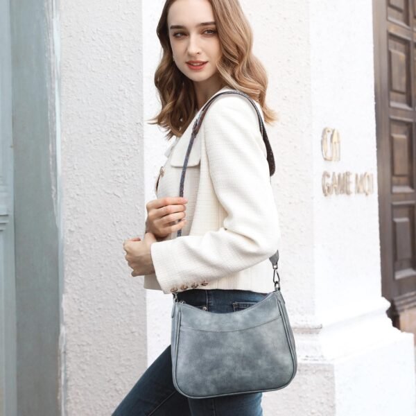 7111wQs5e4L._AC_SL1500.jpg Trendy Leather Crossbody Purse with Adjustable Strap, Women's Shoulder Handbag