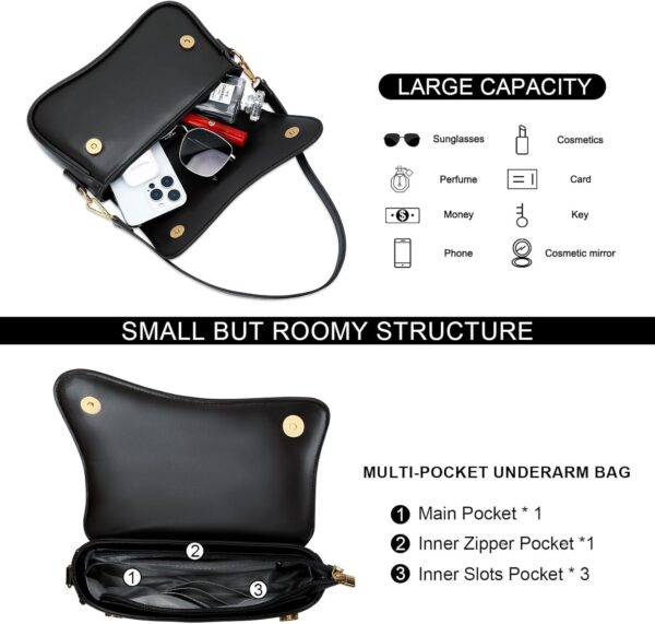 Shoulder Bag for Women Small Clutch Purses Cute Hobo Handbag Trendy Underarm Bag