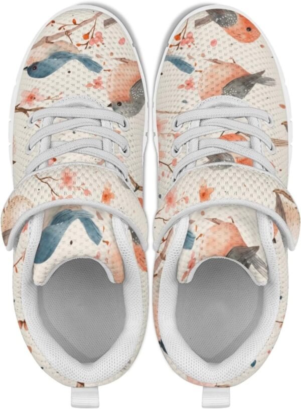 Girls' Sneakers Lace-Up Shoes for Kids Girls Funny Running Shoes Kids Stitch Fashionable Design Tennis Sneakers