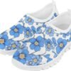 Fashionable Slip On White Shoes Girls Flexible Breathable Safe Walking Barefoot Casual Indoor Daily Sneakers for Kids