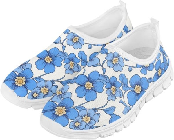 Fashionable Slip On White Shoes Girls Flexible Breathable Safe Walking Barefoot Casual Indoor Daily Sneakers for Kids
