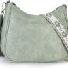 71qC84ux9yL._AC_SL1500.jpg Trendy Leather Crossbody Purse with Adjustable Strap, Women's Shoulder Handbag