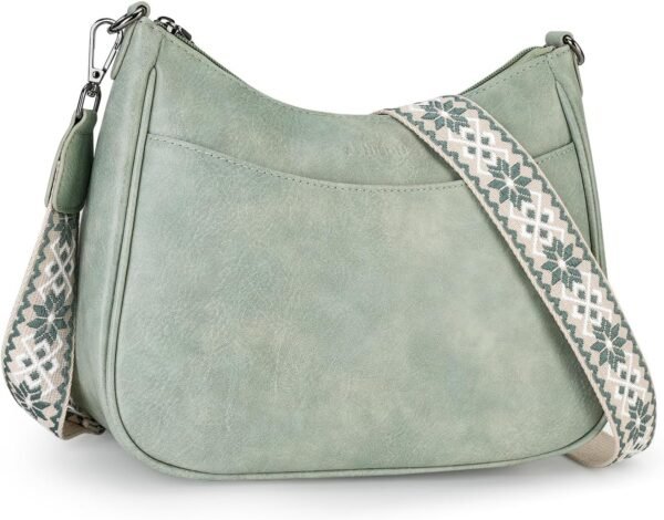 71qC84ux9yL._AC_SL1500.jpg Trendy Leather Crossbody Purse with Adjustable Strap, Women's Shoulder Handbag