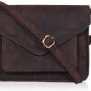 71qn24yDV6L._AC_SL1500.jpg Leather Flapover Crossbody Handbag Purse for Women with Adjustable Strap & Overflap Snap Closure Tote/Bag