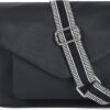 811NX26PibL._AC_SL1500.jpg Leather Flapover Crossbody Handbag Purse for Women with Adjustable Strap & Overflap Snap Closure Tote/Bag