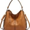 Hobo Crossbody Bags for Women Designer Faux Leather Hobo Handbags Retro Large Size Shoulder Bag Bucket Purse
