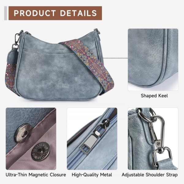 817KKumQfJL._AC_SL1500.jpg Trendy Leather Crossbody Purse with Adjustable Strap, Women's Shoulder Handbag