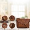 81T48w5L52L._AC_SL1500.jpg Leather Flapover Crossbody Handbag Purse for Women with Adjustable Strap & Overflap Snap Closure Tote/Bag