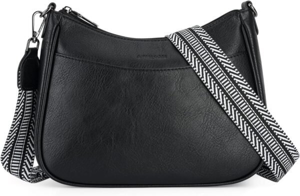 81VzE00RMsL._AC_SL1500.jpg Trendy Leather Crossbody Purse with Adjustable Strap, Women's Shoulder Handbag