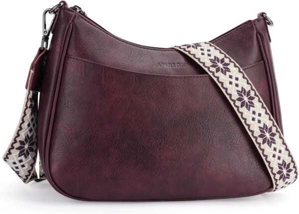 81ifeuzFvfL._AC_SL1500.jpg Trendy Leather Crossbody Purse with Adjustable Strap, Women's Shoulder Handbag