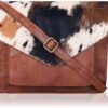 91d8HE7KVrL._AC_SL1500.jpg Leather Flapover Crossbody Handbag Purse for Women with Adjustable Strap & Overflap Snap Closure Tote/Bag